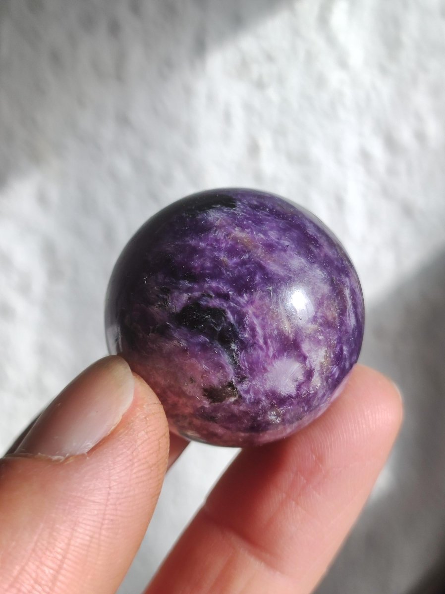 AAA Charoit *Rarität* Sphere Kugel ~ Edelstein Deko Sphere Crystal Meditation ~Energy ~Heilstein ~Therapie - Art of Nature Berlin