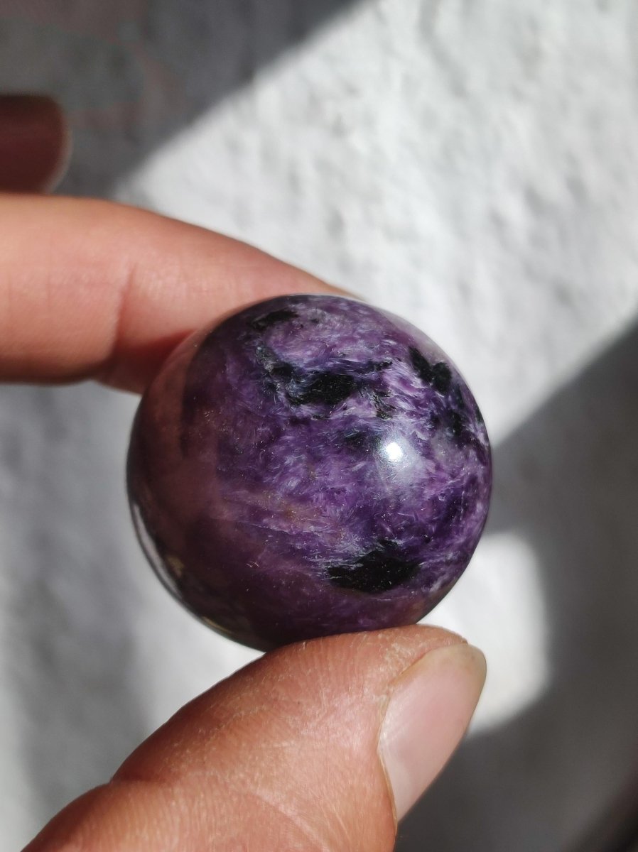 AAA Charoit *Rarität* Sphere Kugel ~ Edelstein Deko Sphere Crystal Meditation ~Energy ~Heilstein ~Therapie - Art of Nature Berlin