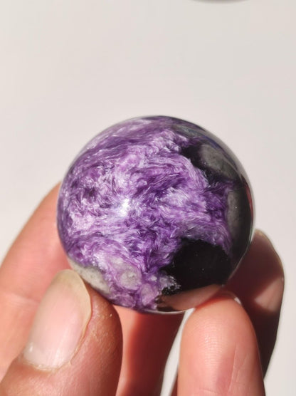 AAA Charoit *Rarität* Sphere Kugel ~ Edelstein Deko Sphere Crystal Meditation ~Energy ~Heilstein ~Therapie - Art of Nature Berlin