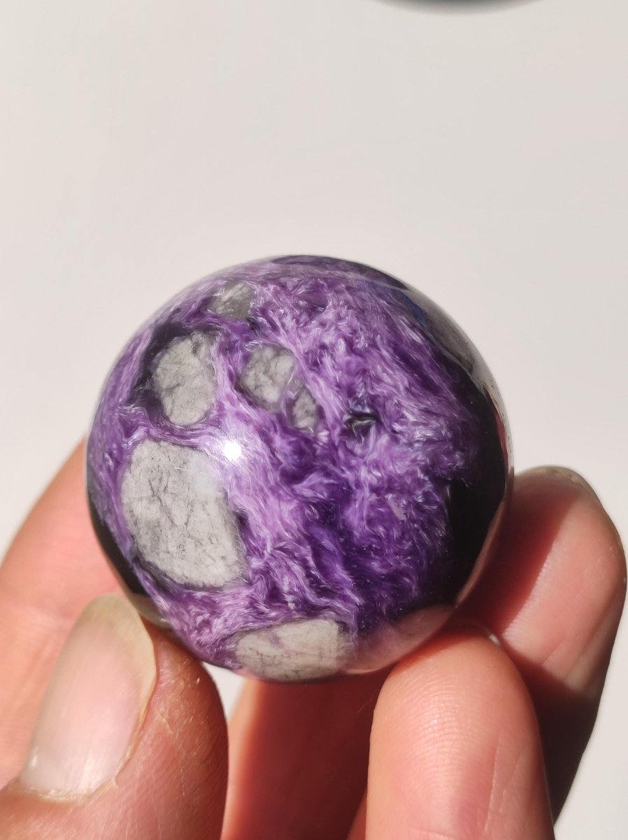 AAA Charoit *Rarität* Sphere Kugel ~ Edelstein Deko Sphere Crystal Meditation ~Energy ~Heilstein ~Therapie - Art of Nature Berlin