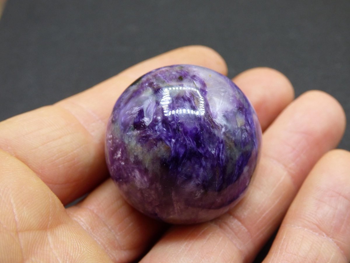 AAA Charoit *Rarität* Sphere Kugel ~ Edelstein Deko Sphere Crystal Meditation ~Energy ~Heilstein ~Therapie - Art of Nature Berlin