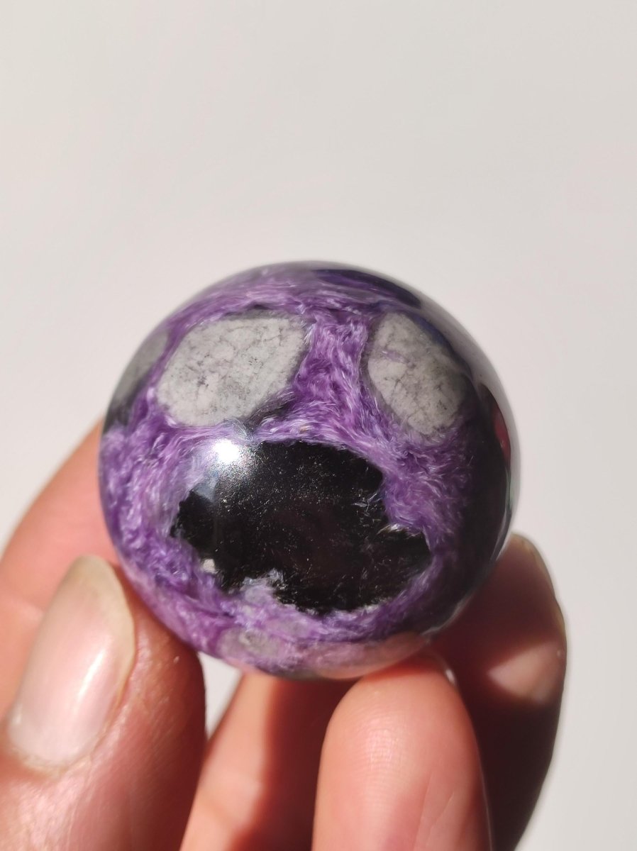 AAA Charoit *Rarität* Sphere Kugel ~ Edelstein Deko Sphere Crystal Meditation ~Energy ~Heilstein ~Therapie - Art of Nature Berlin