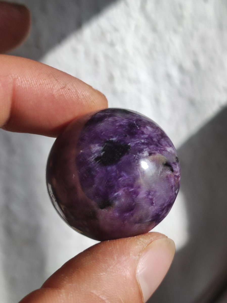 AAA Charoit *Rarität* Sphere Kugel ~ Edelstein Deko Sphere Crystal Meditation ~Energy ~Heilstein ~Therapie - Art of Nature Berlin