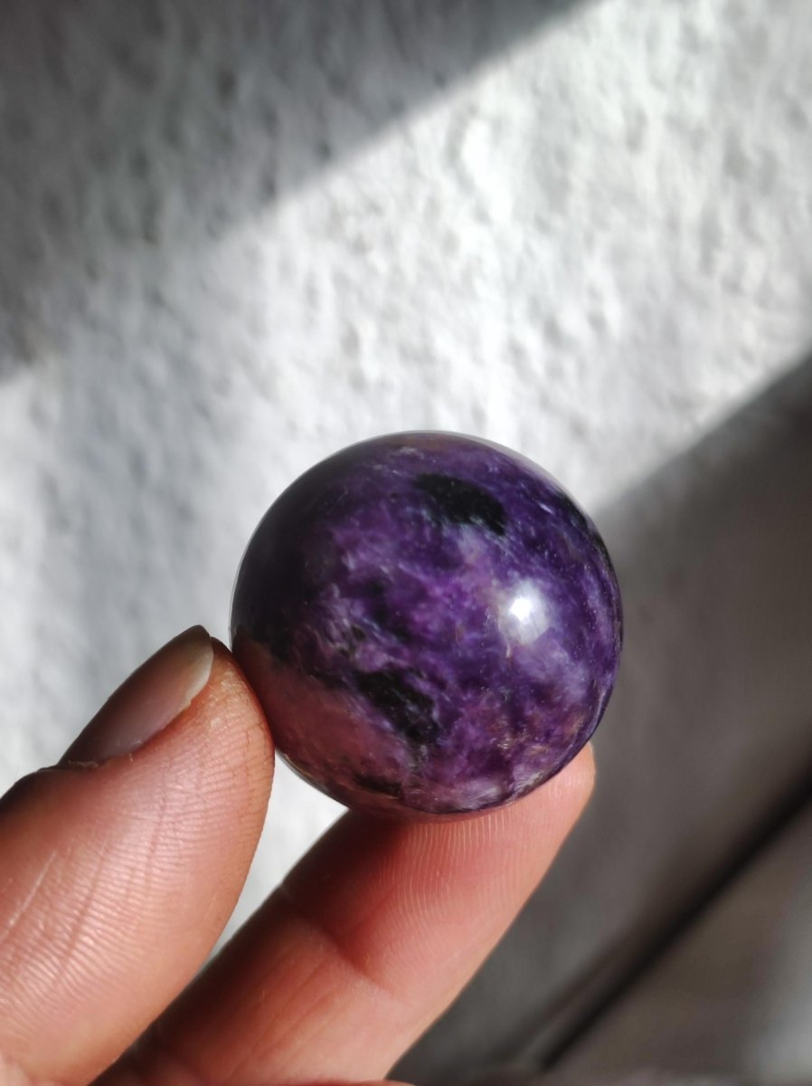 AAA Charoit *Rarität* Sphere Kugel ~ Edelstein Deko Sphere Crystal Meditation ~Energy ~Heilstein ~Therapie - Art of Nature Berlin