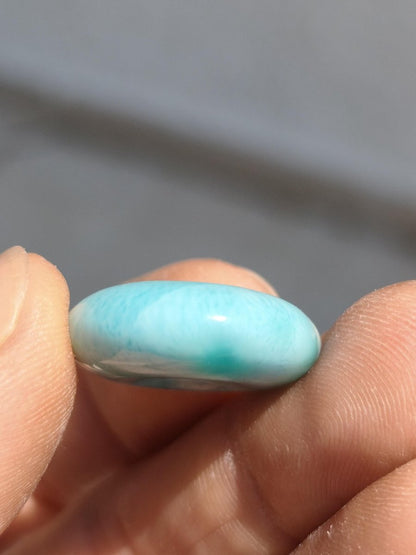 AAA Larimar Schutz Donut Edelstein Kette blau Heilstein Rarität Natur Frau Geschenk Mann Frau Er Sie Energie Kraft Glück - Art of Nature Berlin