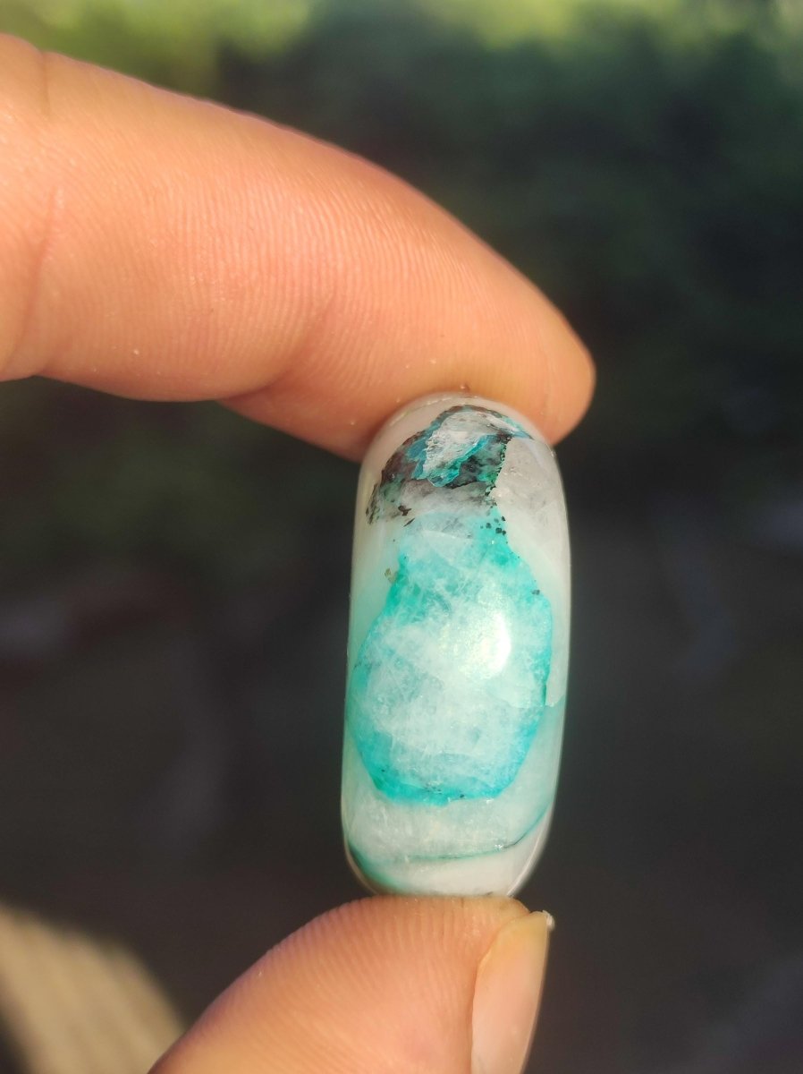 AAA Quantum Quattro Chrysocoll Shattuckit Quarz Azurit blau Natur Heilstein Meditation Ritual Indianer Schamanen Edelstein Mineral Sammler - Art of Nature Berlin