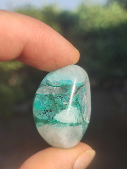 AAA Quantum Quattro Chrysocoll Shattuckit Quarz Azurit blau Natur Heilstein Meditation Ritual Indianer Schamanen Edelstein Mineral Sammler - Art of Nature Berlin