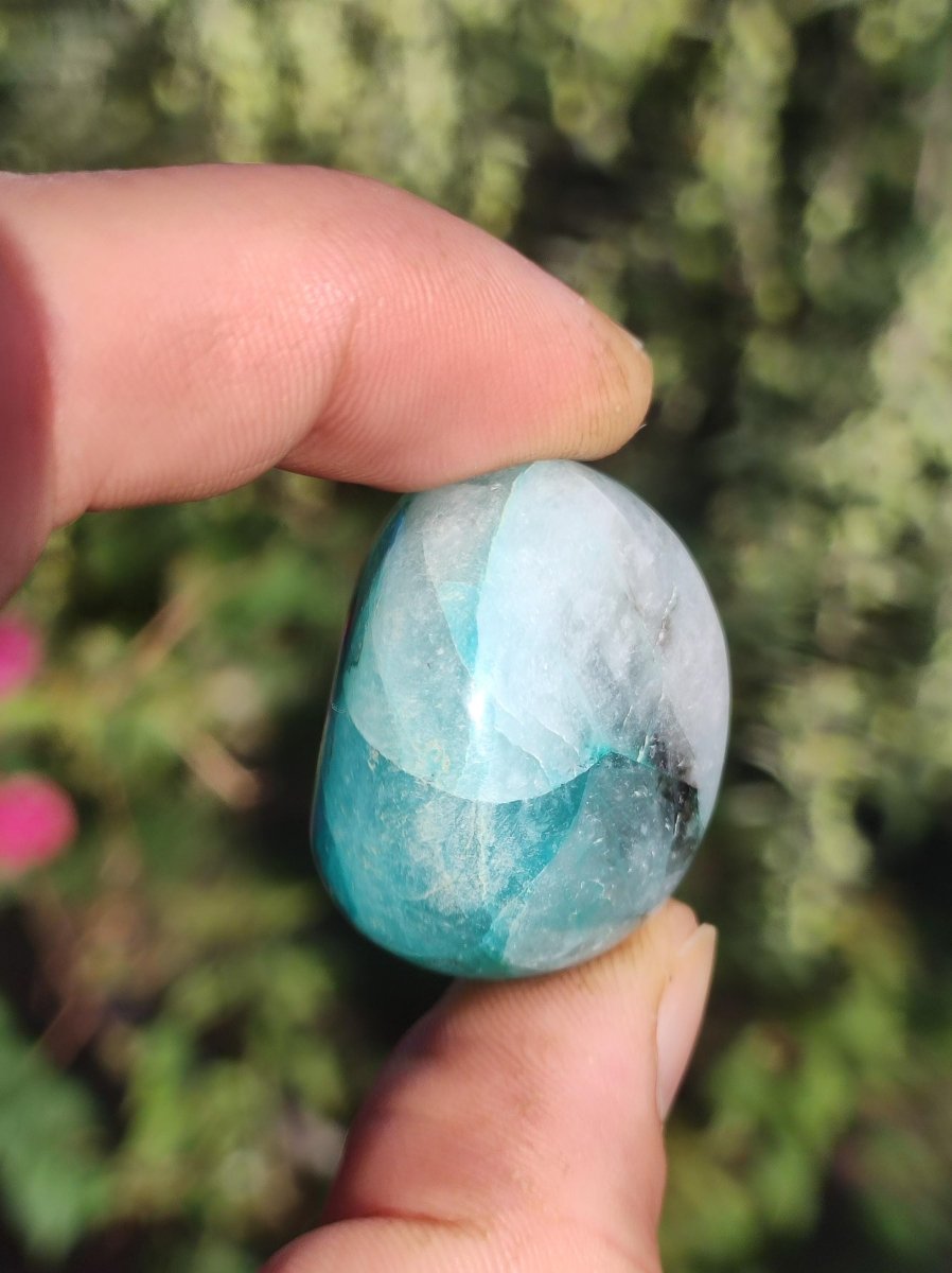 AAA Quantum Quattro Chrysocoll Shattuckit Quarz Azurit blau Natur Heilstein Meditation Ritual Indianer Schamanen Edelstein Mineral Sammler - Art of Nature Berlin