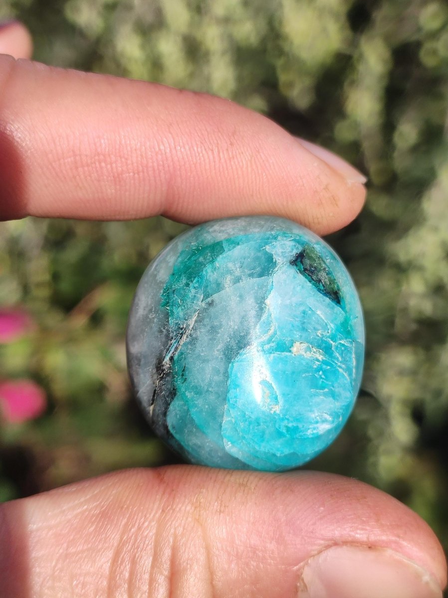 AAA Quantum Quattro Chrysocoll Shattuckit Quarz Azurit blau Natur Heilstein Meditation Ritual Indianer Schamanen Edelstein Mineral Sammler - Art of Nature Berlin