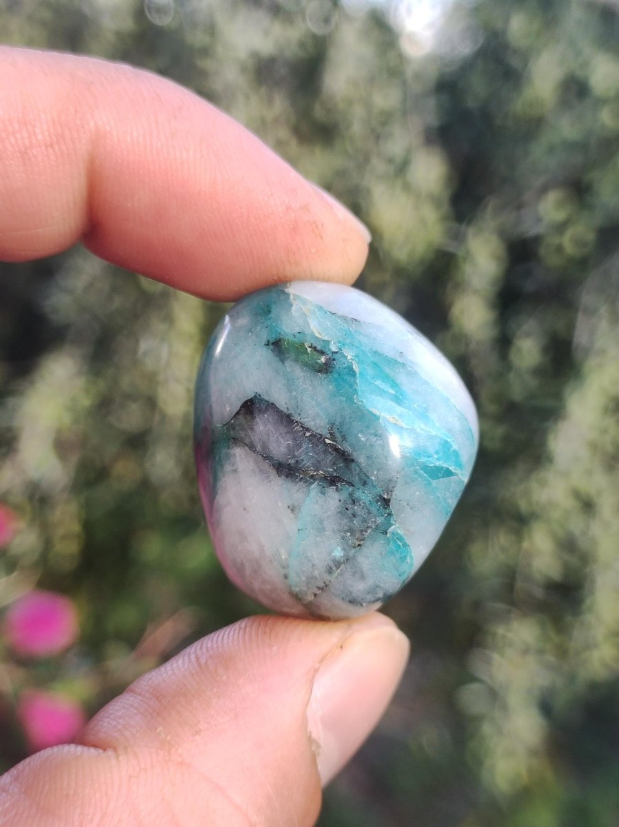 AAA Quantum Quattro Chrysocoll Shattuckit Quarz Azurit blau Natur Heilstein Meditation Ritual Indianer Schamanen Edelstein Mineral Sammler - Art of Nature Berlin