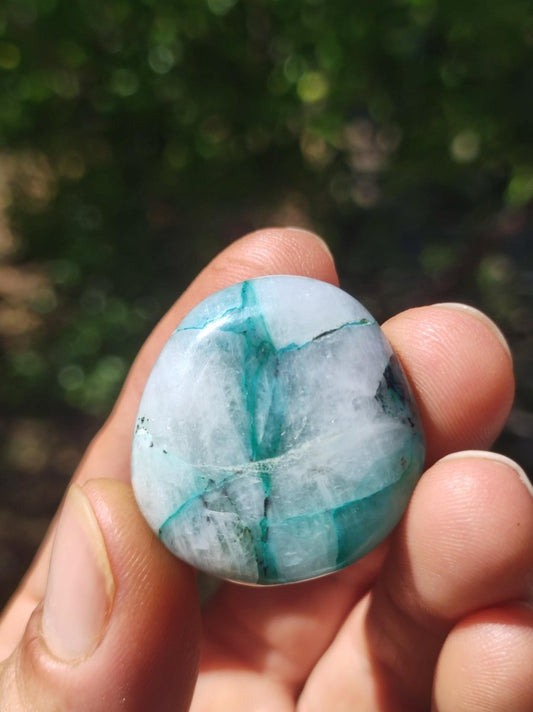 AAA Quantum Quattro Chrysocoll Shattuckit Quarz Azurit blau Natur Heilstein Meditation Ritual Indianer Schamanen Edelstein Mineral Sammler - Art of Nature Berlin