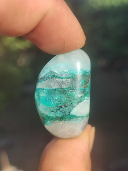 AAA Quantum Quattro Chrysocoll Shattuckit Quarz Azurit blau Natur Heilstein Meditation Ritual Indianer Schamanen Edelstein Mineral Sammler - Art of Nature Berlin