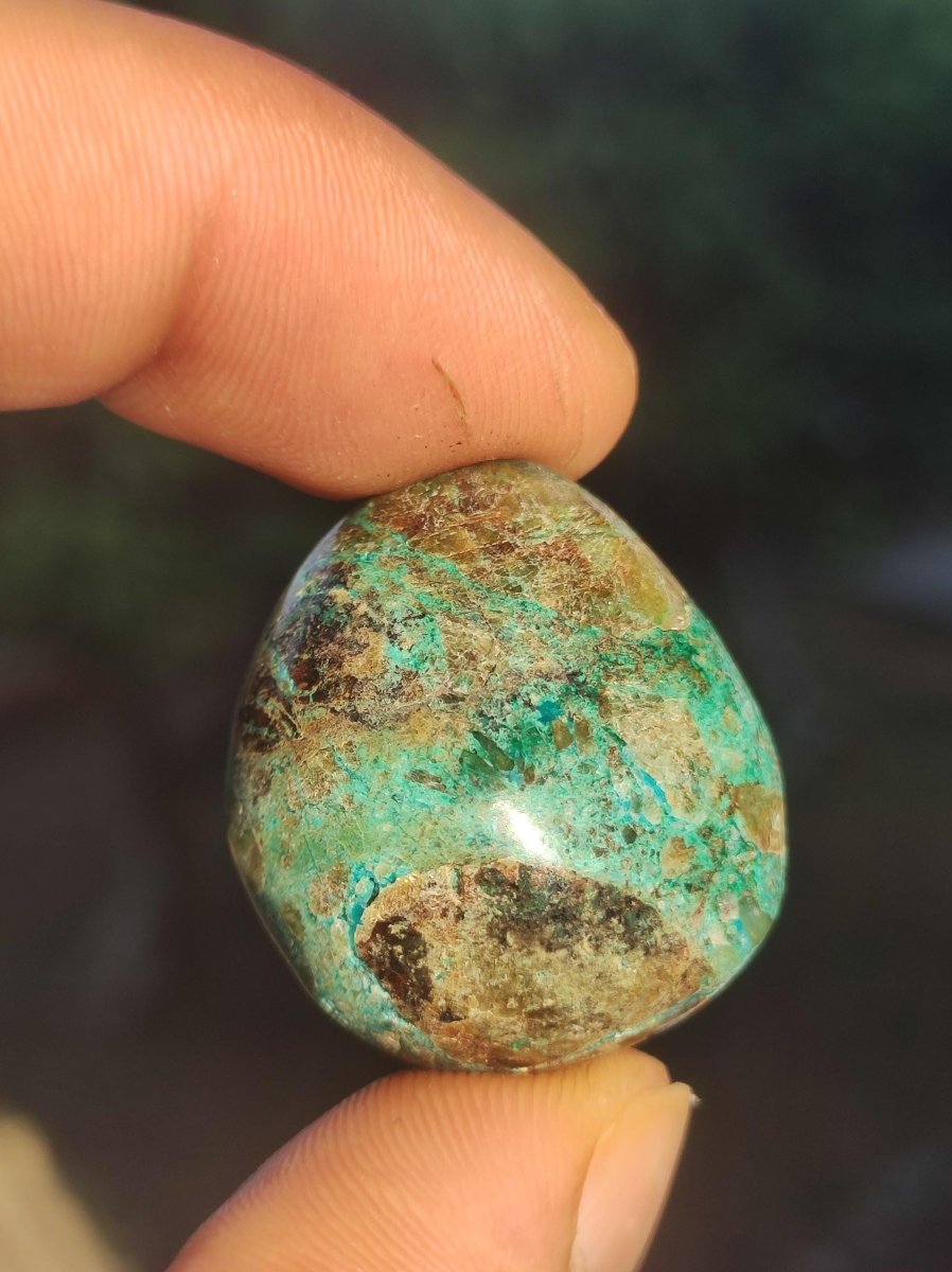 AAA Quantum Quattro Chrysocoll Shattuckit Quarz Azurit blau Natur Heilstein Meditation Ritual Indianer Schamanen Edelstein Mineral Sammler - Art of Nature Berlin