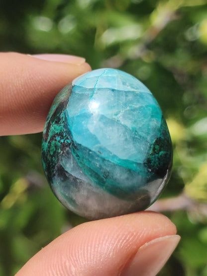 AAA Quantum Quattro Chrysocoll Shattuckit Quarz Azurit blau Natur Heilstein Meditation Ritual Indianer Schamanen Edelstein Mineral Sammler - Art of Nature Berlin