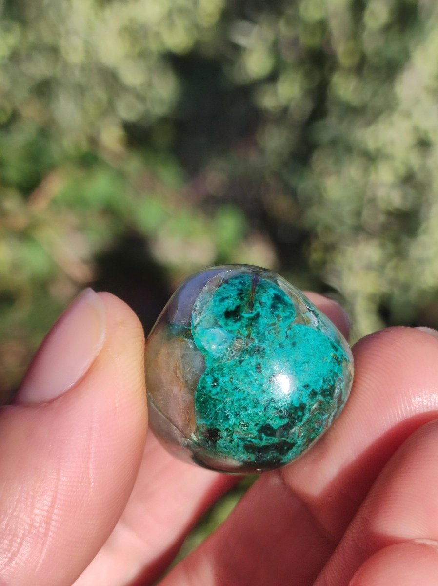 AAA Quantum Quattro Chrysocoll Shattuckit Quarz Azurit blau Natur Heilstein Meditation Ritual Indianer Schamanen Edelstein Mineral Sammler - Art of Nature Berlin