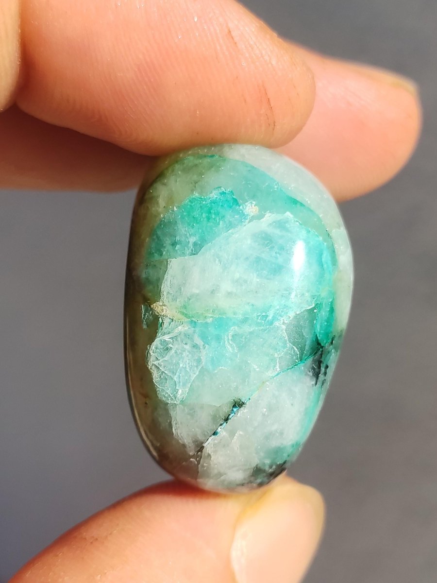 AAA Quantum Quattro Chrysocoll Shattuckit Quarz Azurit blau Natur Heilstein Meditation Ritual Indianer Schamanen Edelstein Mineral Sammler - Art of Nature Berlin