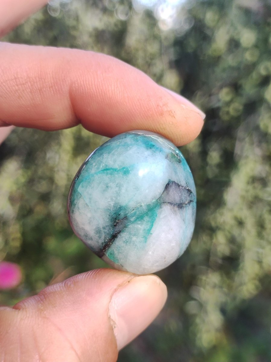 AAA Quantum Quattro Chrysocoll Shattuckit Quarz Azurit blau Natur Heilstein Meditation Ritual Indianer Schamanen Edelstein Mineral Sammler - Art of Nature Berlin