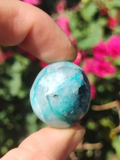 AAA Quantum Quattro Chrysocoll Shattuckit Quarz Azurit blau Natur Heilstein Meditation Ritual Indianer Schamanen Edelstein Mineral Sammler - Art of Nature Berlin