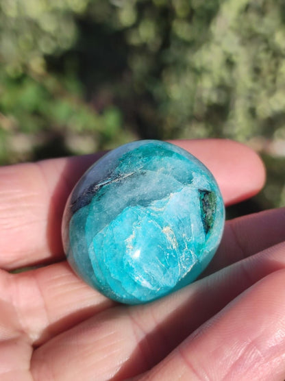 AAA Quantum Quattro Chrysocoll Shattuckit Quarz Azurit blau Natur Heilstein Meditation Ritual Indianer Schamanen Edelstein Mineral Sammler - Art of Nature Berlin