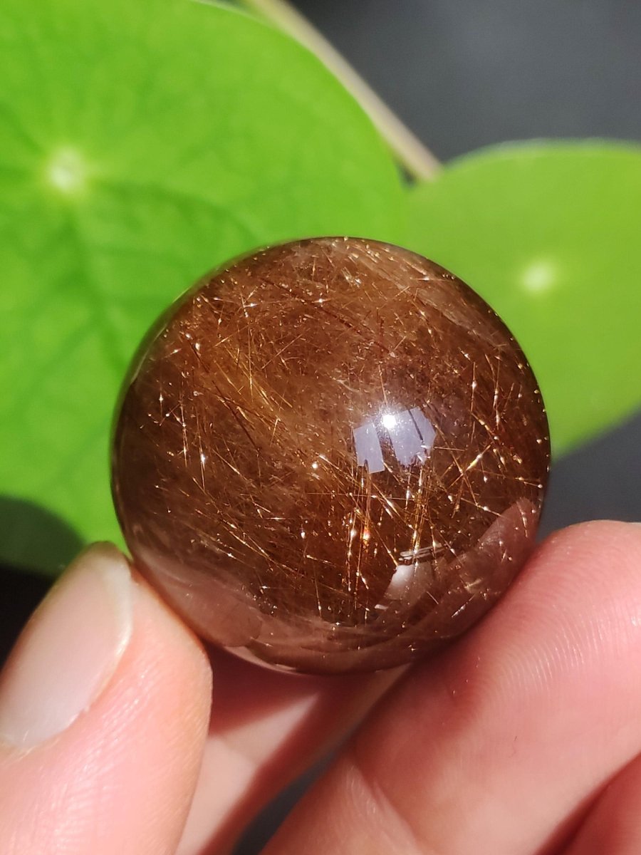 AAA Rutilquarz ~ Magische Edelstein Kugel Deko Sphere Klar Meditation Natur Heilstein Wohnen Sammler Rarität Hochwertig Art of Nature - Art of Nature Berlin