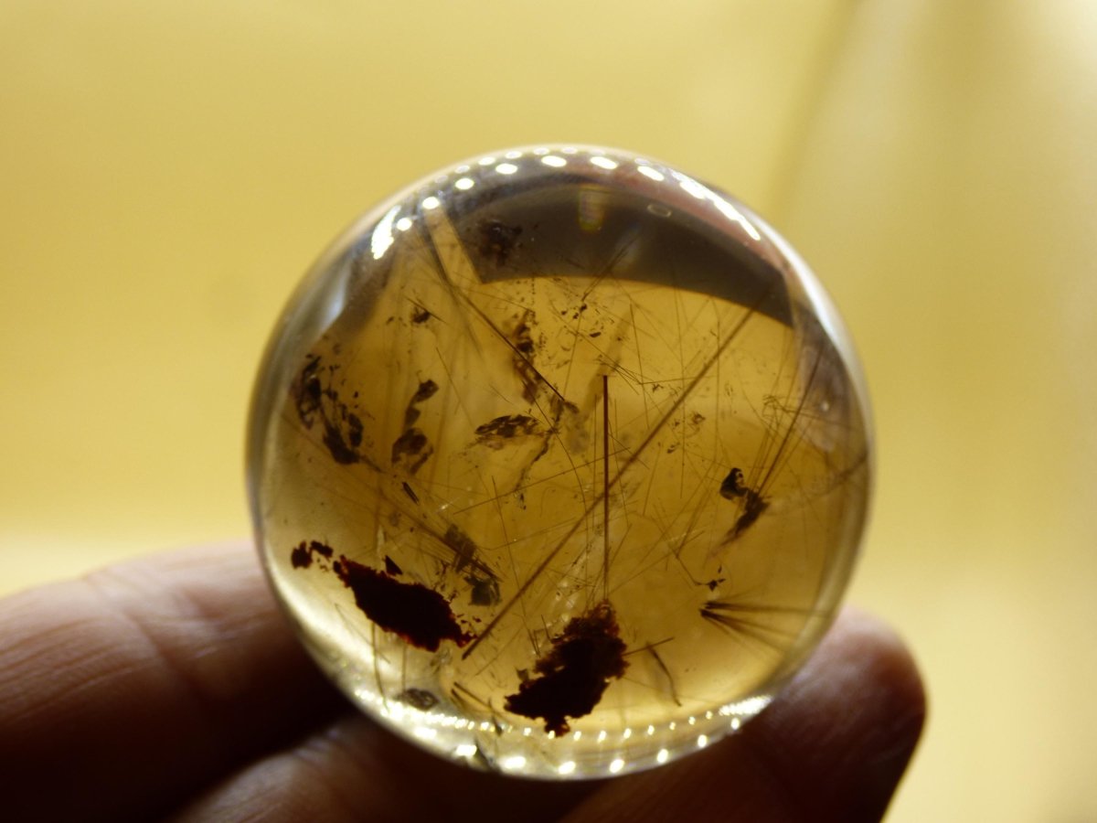 AAA Rutilquarz ~ Magische Edelstein Kugel Deko Sphere Klar Meditation Natur Heilstein Wohnen Sammler Rarität Hochwertig Art of Nature - Art of Nature Berlin