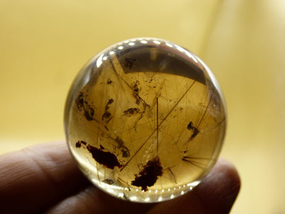 AAA Rutilquarz ~ Magische Edelstein Kugel Deko Sphere Klar Meditation Natur Heilstein Wohnen Sammler Rarität Hochwertig Art of Nature - Art of Nature Berlin