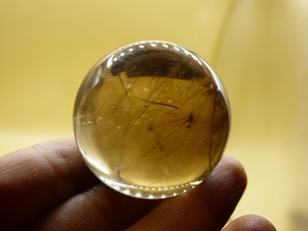 AAA Rutilquarz ~ Magische Edelstein Kugel Deko Sphere Klar Meditation Natur Heilstein Wohnen Sammler Rarität Hochwertig Art of Nature - Art of Nature Berlin