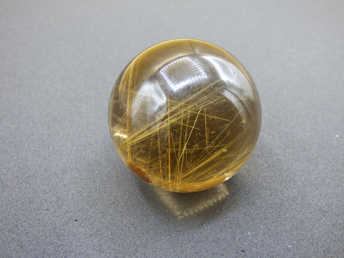 AAA Rutilquarz ~ Magische Edelstein Kugel Deko Sphere Klar Meditation Natur Heilstein Wohnen Sammler Rarität Hochwertig Art of Nature - Art of Nature Berlin