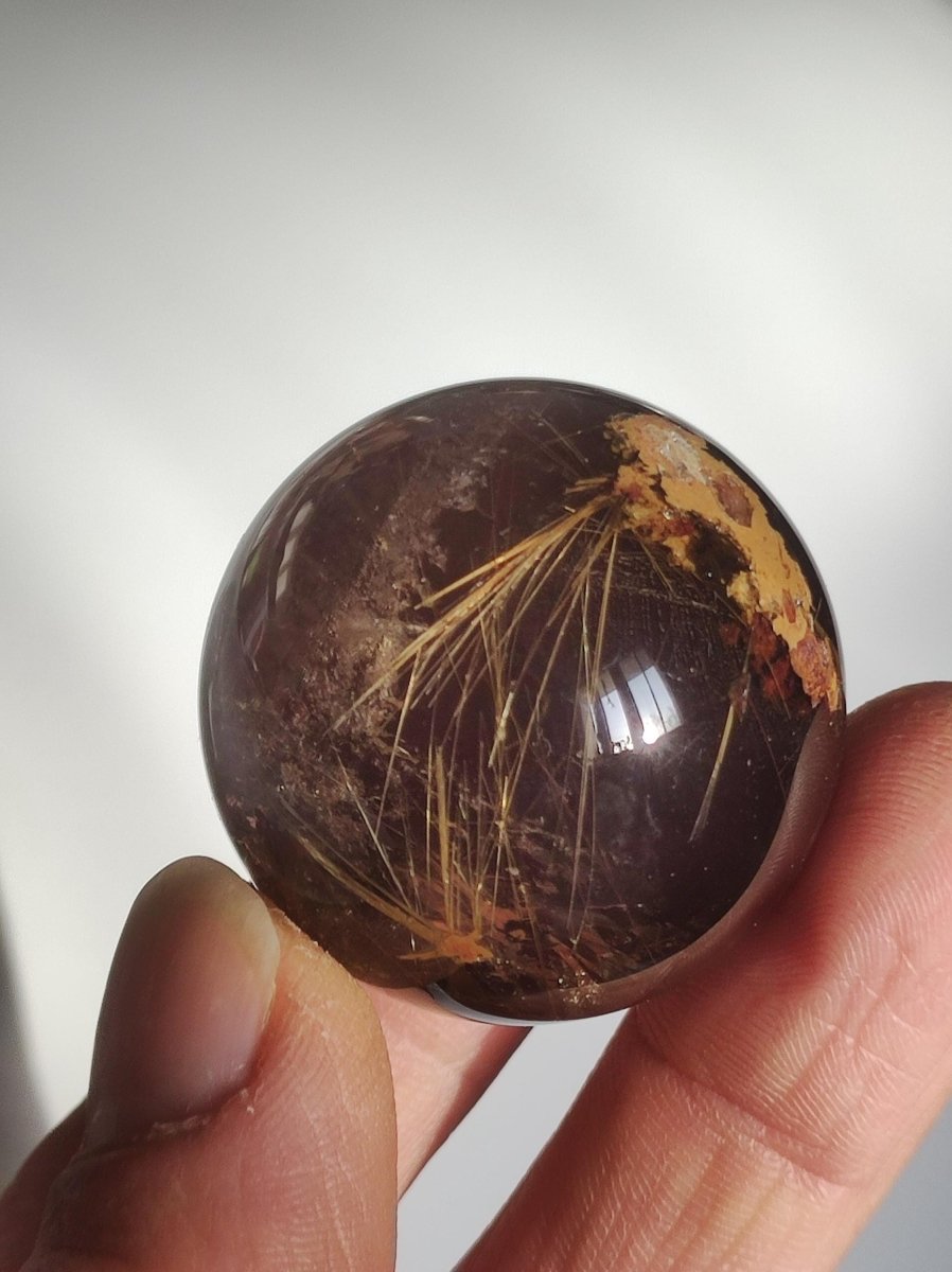 AAA Rutilquarz ~ Magische Edelstein Kugel Deko Sphere Klar Meditation Natur Heilstein Wohnen Sammler Rarität Hochwertig Art of Nature - Art of Nature Berlin