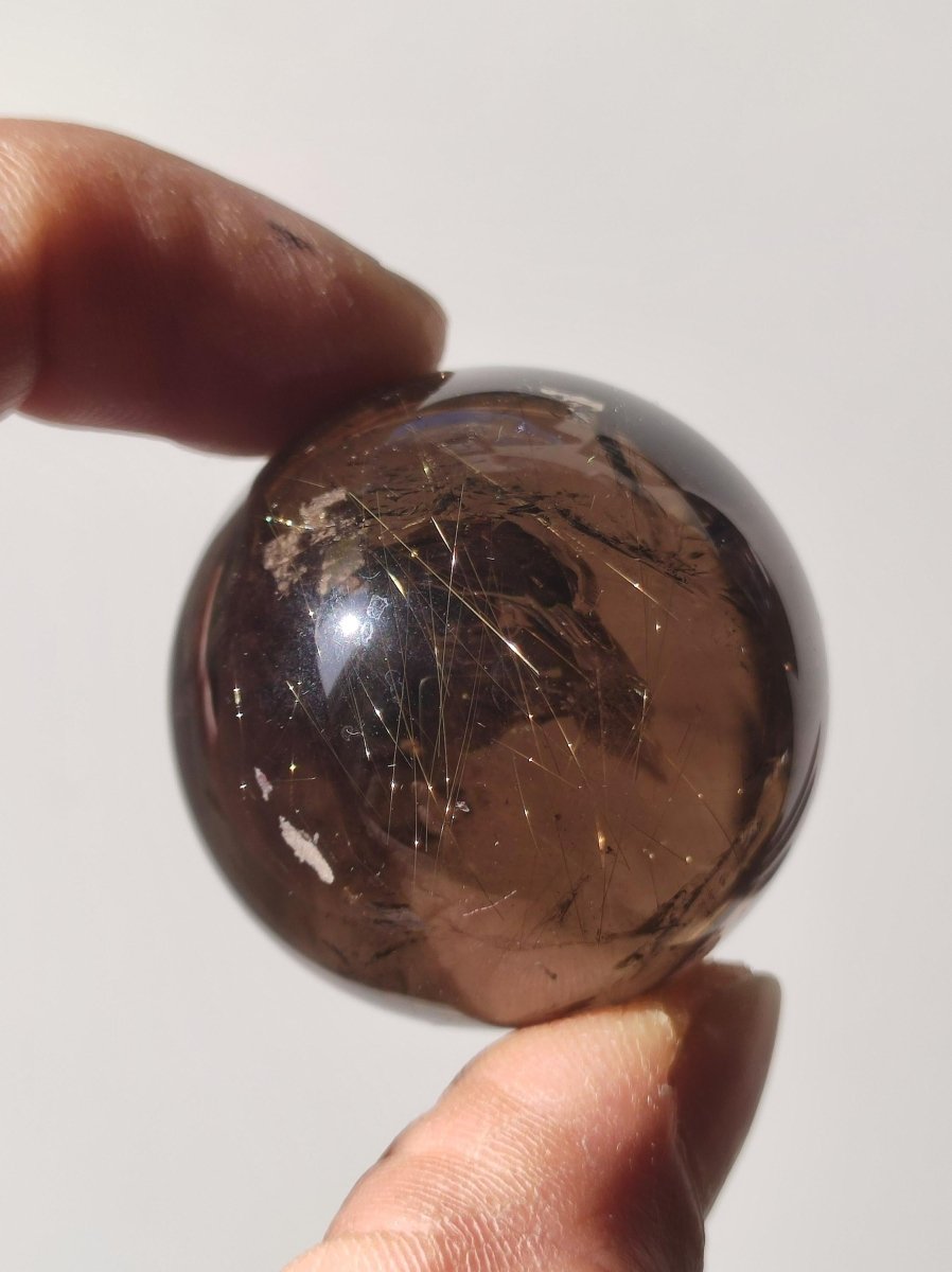 AAA Rutilquarz ~ Magische Edelstein Kugel Deko Sphere Klar Meditation Natur Heilstein Wohnen Sammler Rarität Hochwertig Art of Nature - Art of Nature Berlin