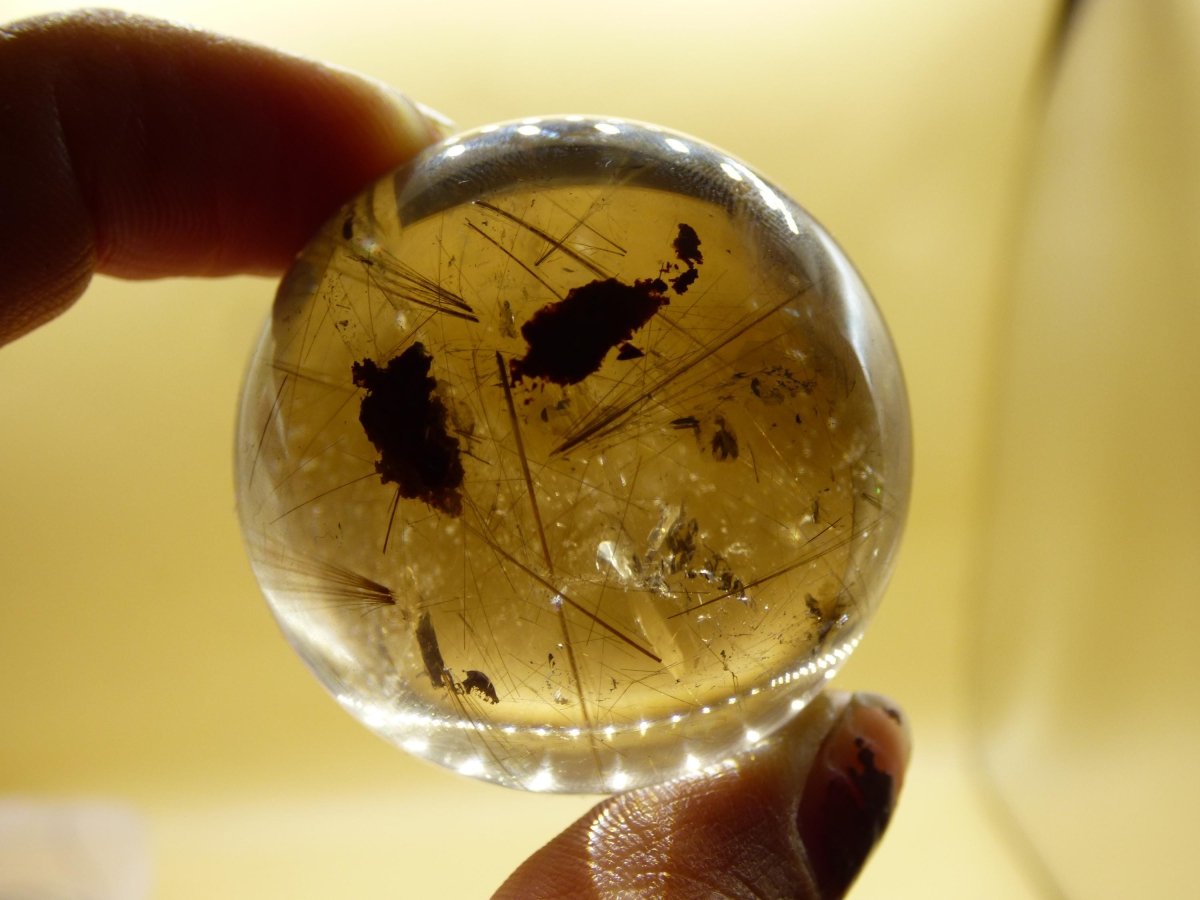 AAA Rutilquarz ~ Magische Edelstein Kugel Deko Sphere Klar Meditation Natur Heilstein Wohnen Sammler Rarität Hochwertig Art of Nature - Art of Nature Berlin