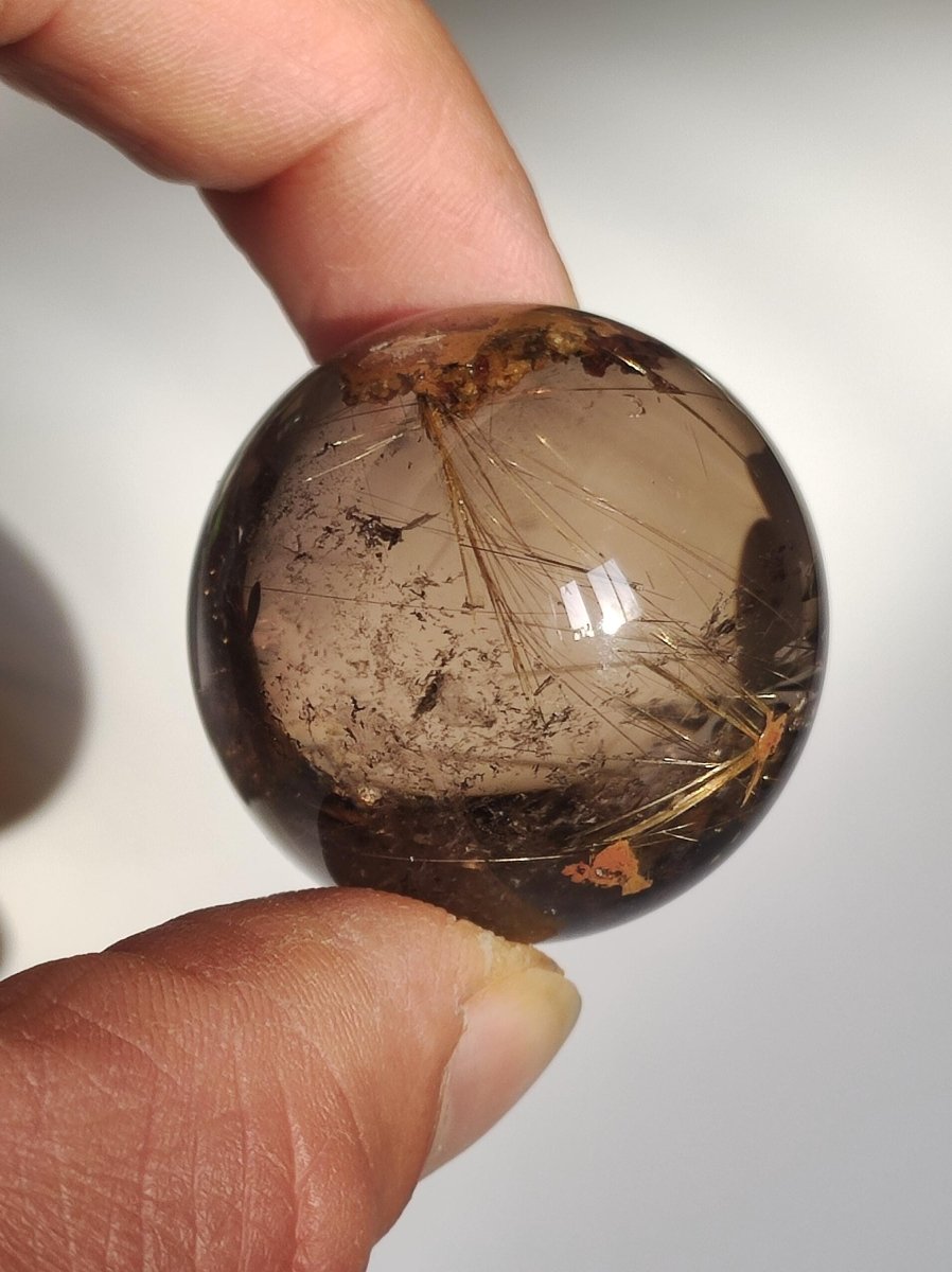 AAA Rutilquarz ~ Magische Edelstein Kugel Deko Sphere Klar Meditation Natur Heilstein Wohnen Sammler Rarität Hochwertig Art of Nature - Art of Nature Berlin