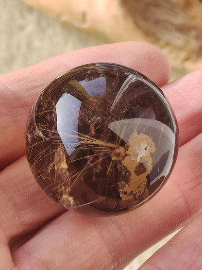 AAA Rutilquarz ~ Magische Edelstein Kugel Deko Sphere Klar Meditation Natur Heilstein Wohnen Sammler Rarität Hochwertig Art of Nature - Art of Nature Berlin