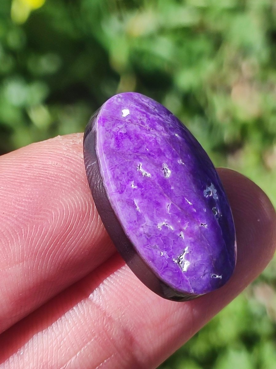 AAA Sugilith 100% Natürlicher GEL Sugilite Cabochon Sammler Mineral hochwertig edel Geldanlage Investition Heilstein Rarität Unikat - Art of Nature Berlin