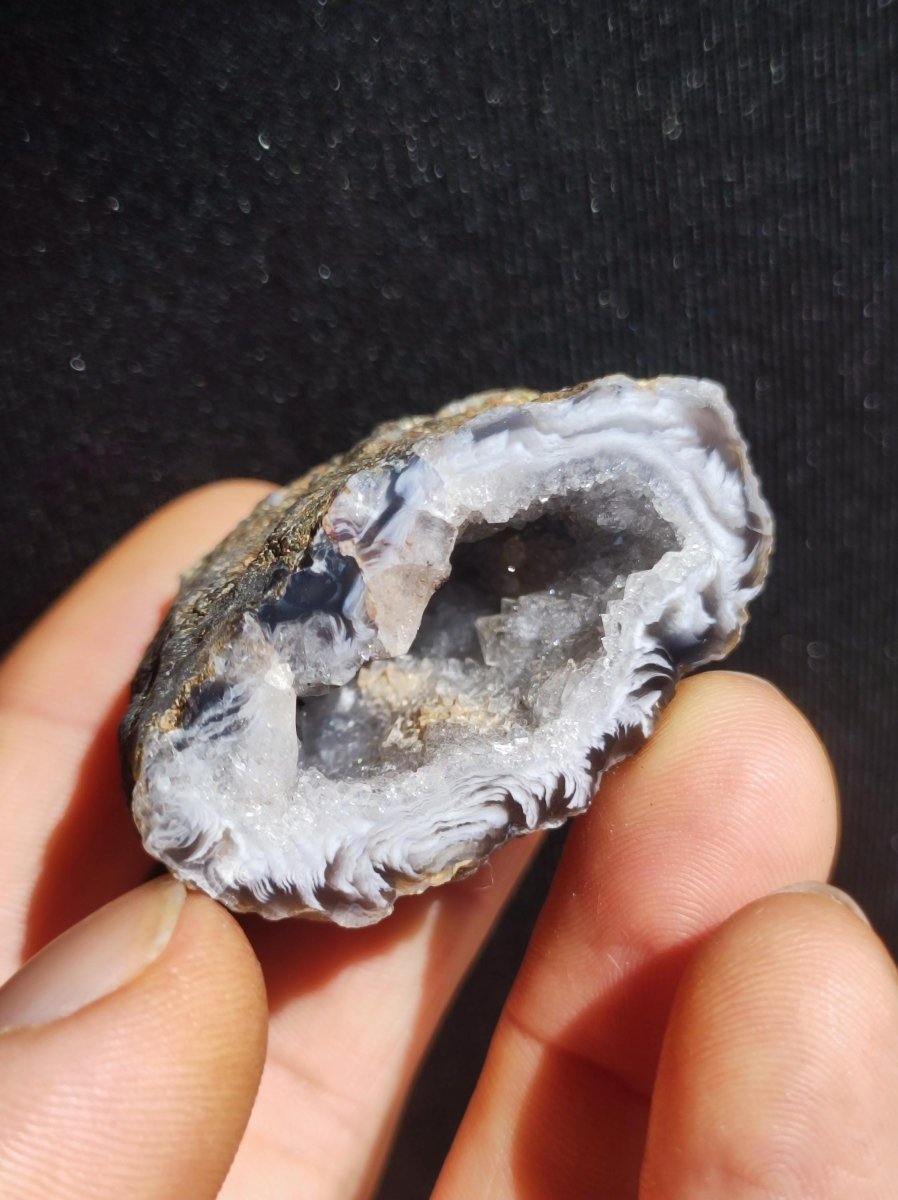 Achat Geode aus Mexiko Druze Stufe Deko Sammler ~ Edelstein Kette ~HIPPIE ~GOA ~Boho ~Tibet ~Ethno ~Nature ~Schutzsymbol ~Heilstein - Art of Nature Berlin