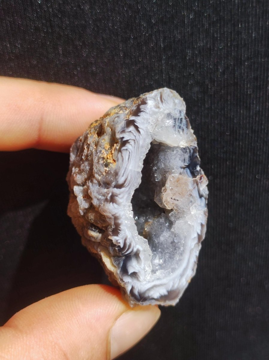 Achat Geode aus Mexiko Druze Stufe Deko Sammler ~ Edelstein Kette ~HIPPIE ~GOA ~Boho ~Tibet ~Ethno ~Nature ~Schutzsymbol ~Heilstein - Art of Nature Berlin