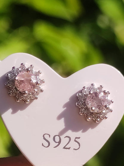 Achroit (weißer) Turmalin Ohrstecker 925 Sterling Silber AAA Rarität Schmuck Frau Ohrringe Edelstein Heilstein Geschenk Schmuck Edel Selten - Art of Nature Berlin