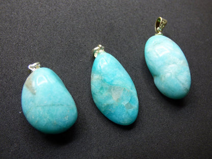 Amazonit ~ 925er Silber Anhänger ~ Edelstein Kette ~HIPPIE ~GOA ~Boho ~Ethno ~Nature ~Heilstein - Art of Nature Berlin