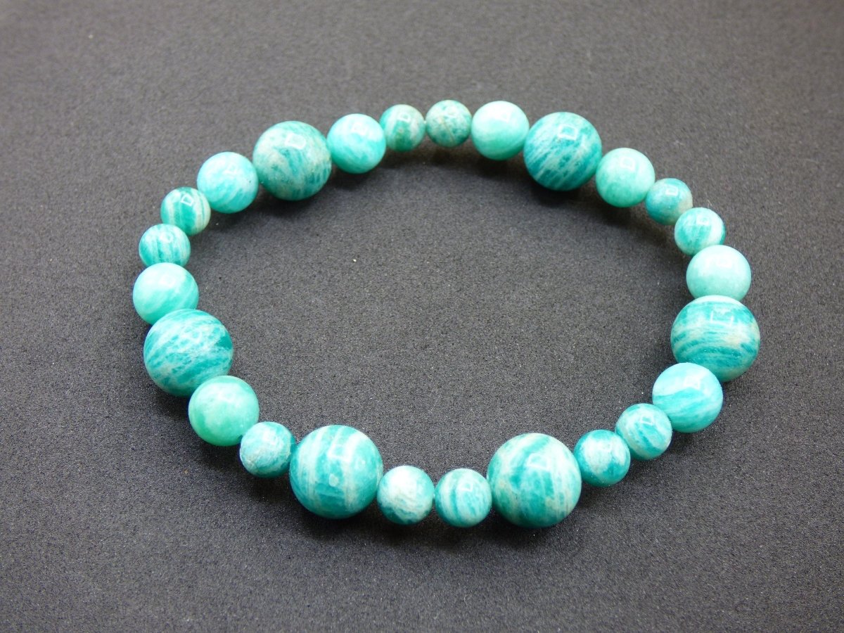 Amazonit AAA - Edelstein Armband grün GOA Hippie Boho Natur Heilstein Geschenk Er Sie Mann Frau Freund Rarität Energie Kraft Chakra Energie - Art of Nature Berlin