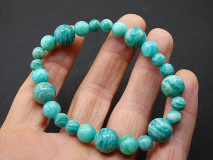 Amazonit AAA - Edelstein Armband grün GOA Hippie Boho Natur Heilstein Geschenk Er Sie Mann Frau Freund Rarität Energie Kraft Chakra Energie - Art of Nature Berlin