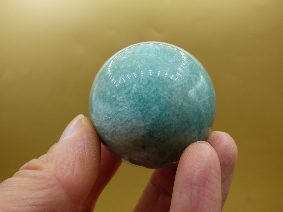 Amazonit - Edelstein Kugel Deko Sphere Massage Kristall Spielkugel Meditation Heilstein Frau Mann Geschenk Er Sie Haus Energie Traum Wohnen - Art of Nature Berlin