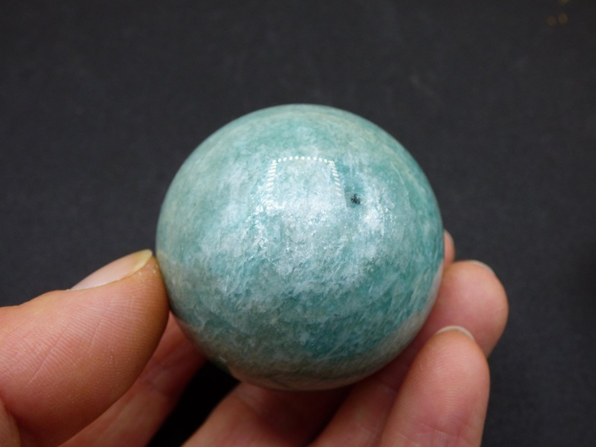 Amazonit - Edelstein Kugel Deko Sphere Massage Kristall Spielkugel Meditation Heilstein Frau Mann Geschenk Er Sie Haus Energie Traum Wohnen - Art of Nature Berlin