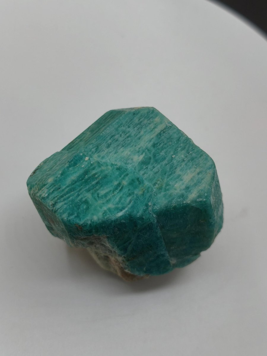 Amazonit Kristallstufe aus Colorado USA – Intensiv Türkisblau – 43 mm Heilstein Stufe Kristalle Sammler Rarität Selten - Art of Nature Berlin