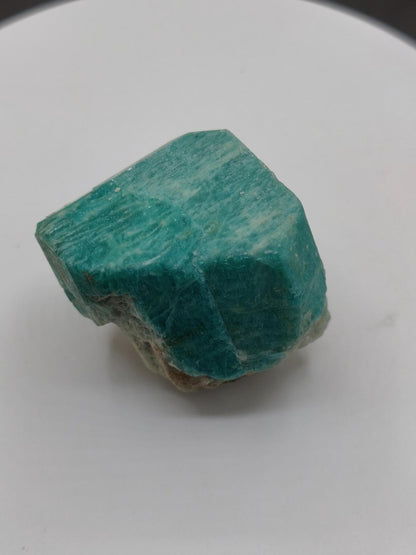 Amazonit Kristallstufe aus Colorado USA – Intensiv Türkisblau – 43 mm Heilstein Stufe Kristalle Sammler Rarität Selten - Art of Nature Berlin