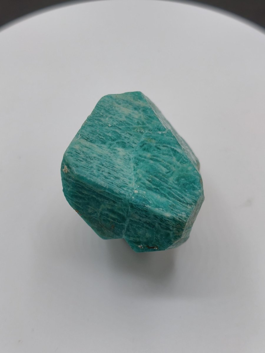 Amazonit Kristallstufe aus Colorado USA – Intensiv Türkisblau – 43 mm Heilstein Stufe Kristalle Sammler Rarität Selten - Art of Nature Berlin