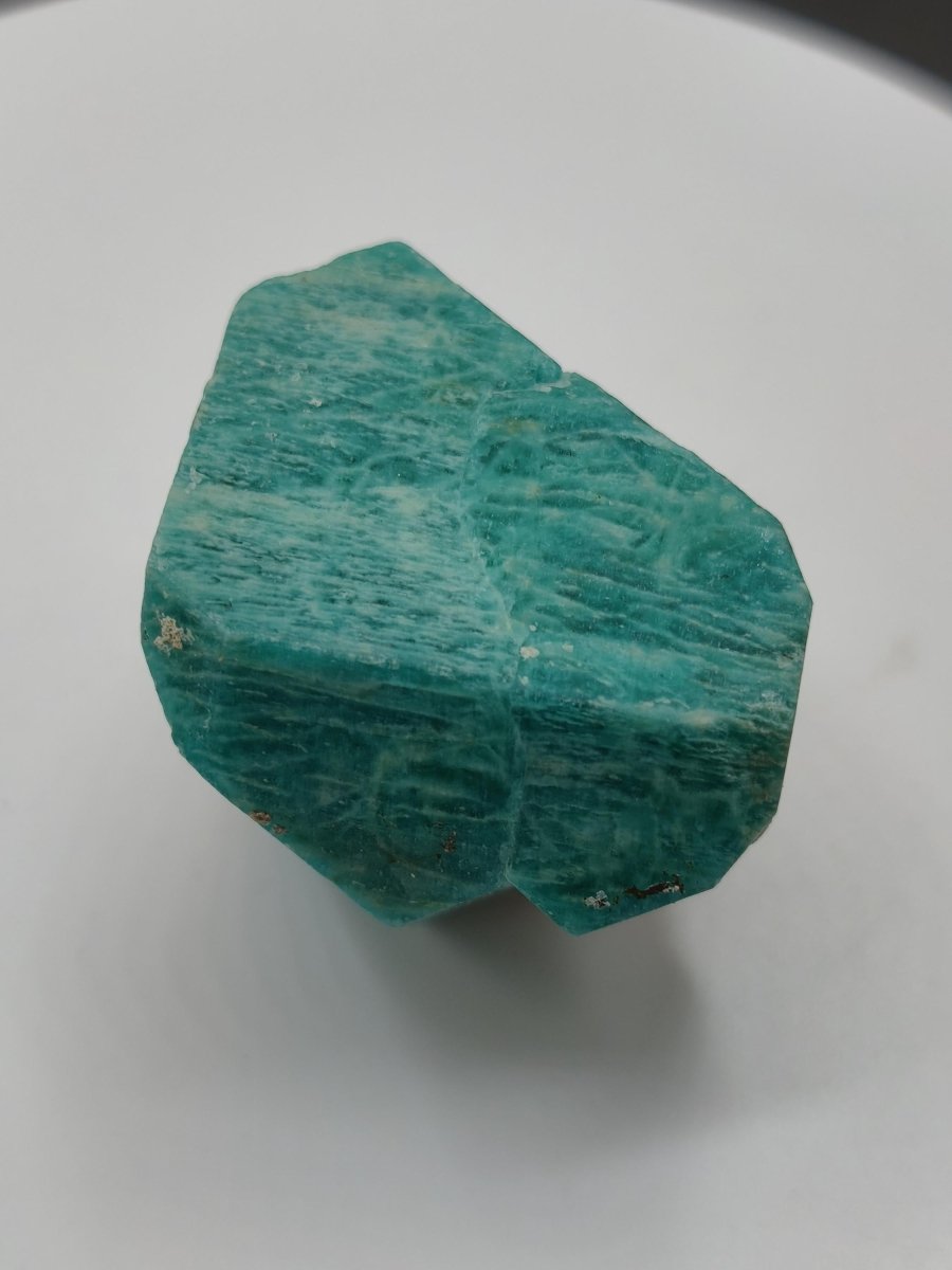 Amazonit Kristallstufe aus Colorado USA – Intensiv Türkisblau – 43 mm Heilstein Stufe Kristalle Sammler Rarität Selten - Art of Nature Berlin