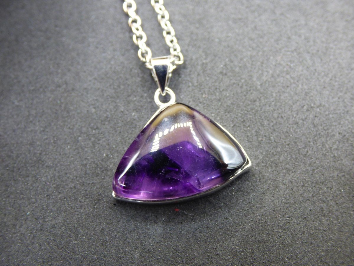 Amethyst - 925 Sterling Silber Edelstein Kette lila Unikat Rar Heilstein Natur selten Edel Traum Mann Frau Er Sie Geschenk Freund - Art of Nature Berlin