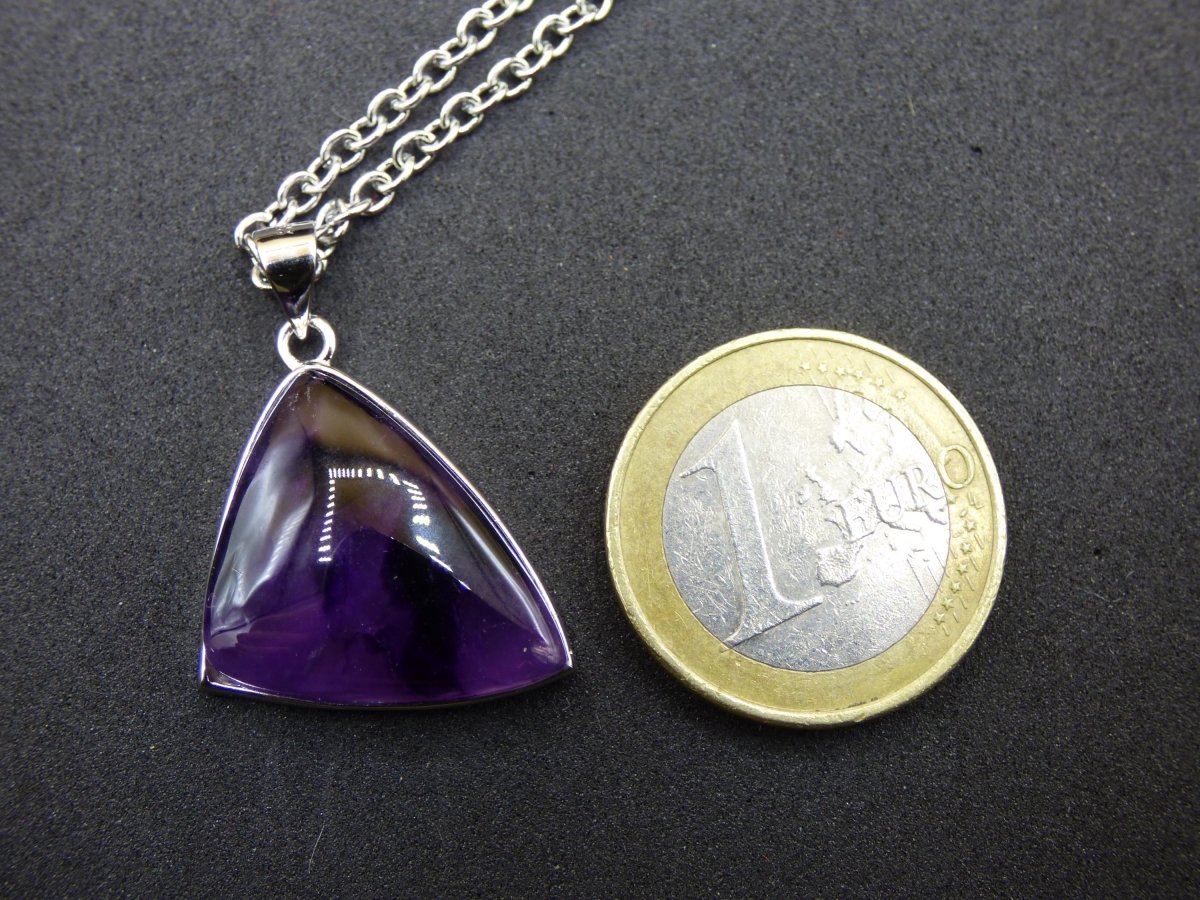 Amethyst - 925 Sterling Silber Edelstein Kette lila Unikat Rar Heilstein Natur selten Edel Traum Mann Frau Er Sie Geschenk Freund - Art of Nature Berlin