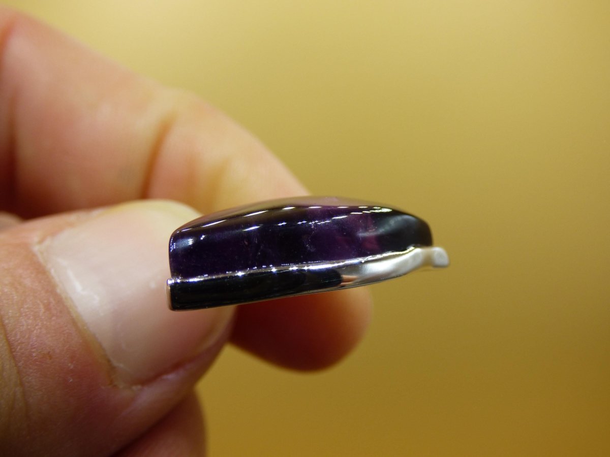 Amethyst - 925 Sterling Silber Edelstein Kette lila Unikat Rar Heilstein Natur selten Edel Traum Mann Frau Er Sie Geschenk Freund - Art of Nature Berlin