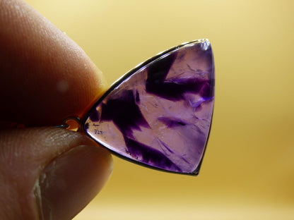 Amethyst - 925 Sterling Silber Edelstein Kette lila Unikat Rar Heilstein Natur selten Edel Traum Mann Frau Er Sie Geschenk Freund - Art of Nature Berlin